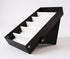 Black sunglasses organizer with white compartments 