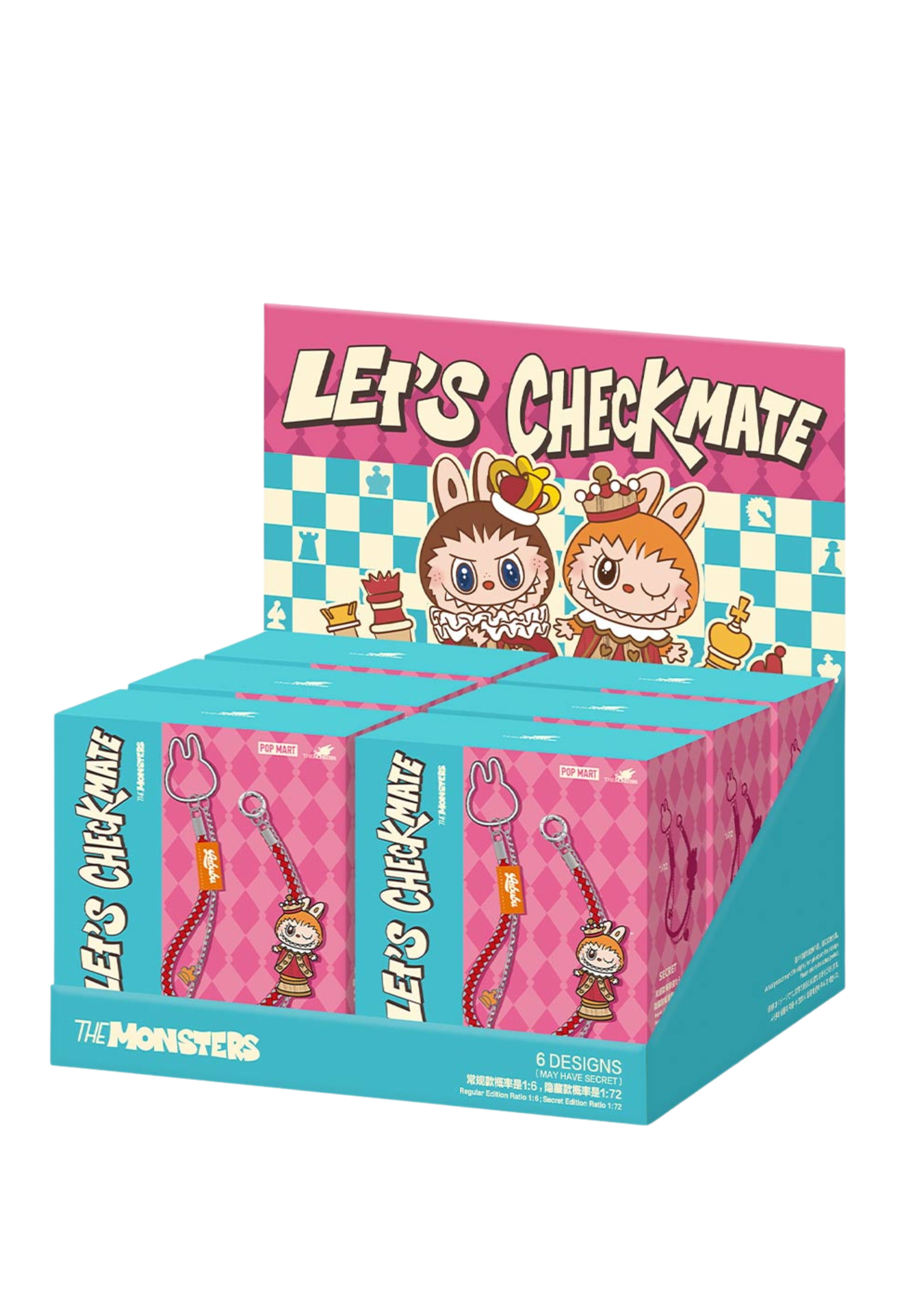 THE MONSTERS Let's Checkmate Series-Pendant Blind Box (SINGLE BOX)