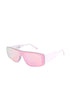 Oversized DANICA shield sunglasses with a sleek polycarbonate frame, offering full UV protection — perfect for bold, futuristic, and festival-ready looks.