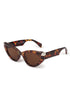 Fashionable cat eye sunglasses with protective lenses