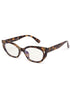  A sharp tort cat eye blue light  frame with attitude. 