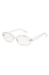A clean round clear blue light frame
