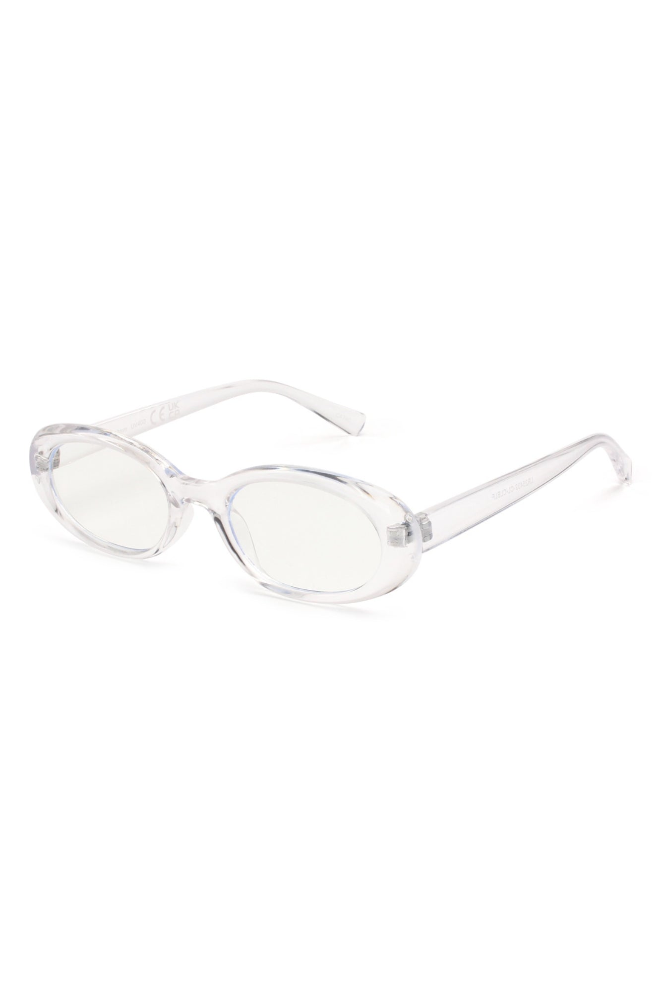 A clean round clear blue light frame