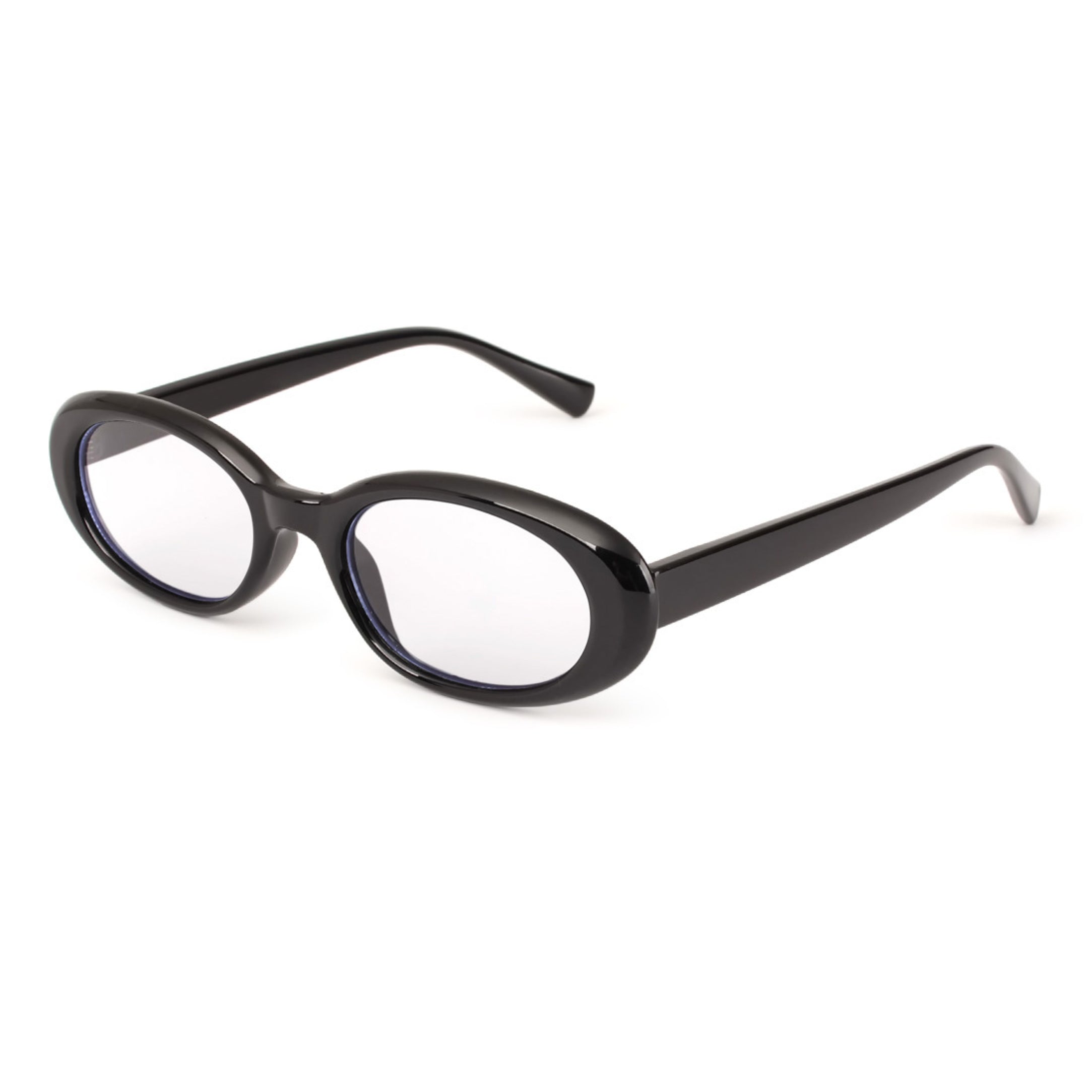 A clean black blue light frame