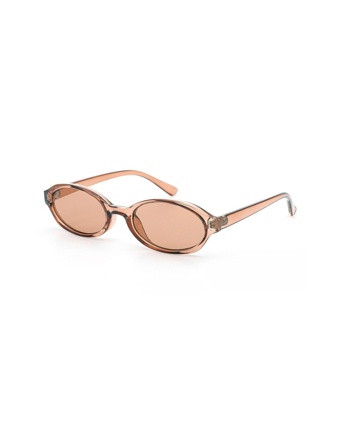 A pair of sunglasses with a round shape 