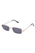 Small Square Sunglasses with gold frame 